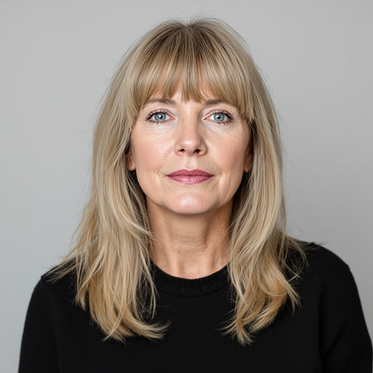 Long Ash Blonde Synthetic Wig